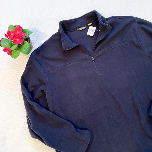 NWT Cabela’s Men’s 1/4 Zip Navy Fleece Pullover Jacket Size 2XL - Picture 1 of 7